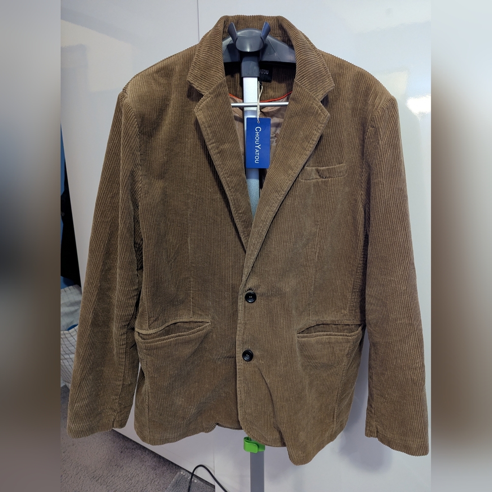 CHOUYATOU CORDUROY 2 BITTON BLAZER SIZE XL